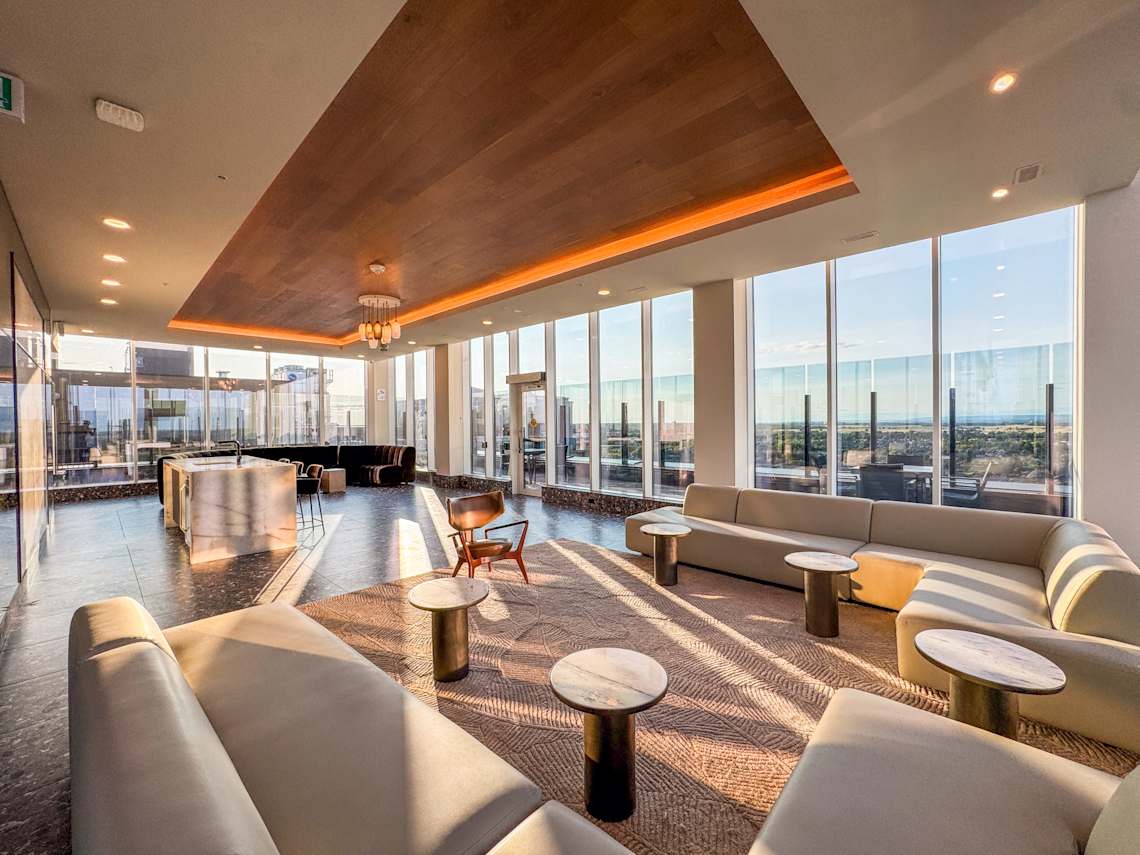 Rooftop lounge