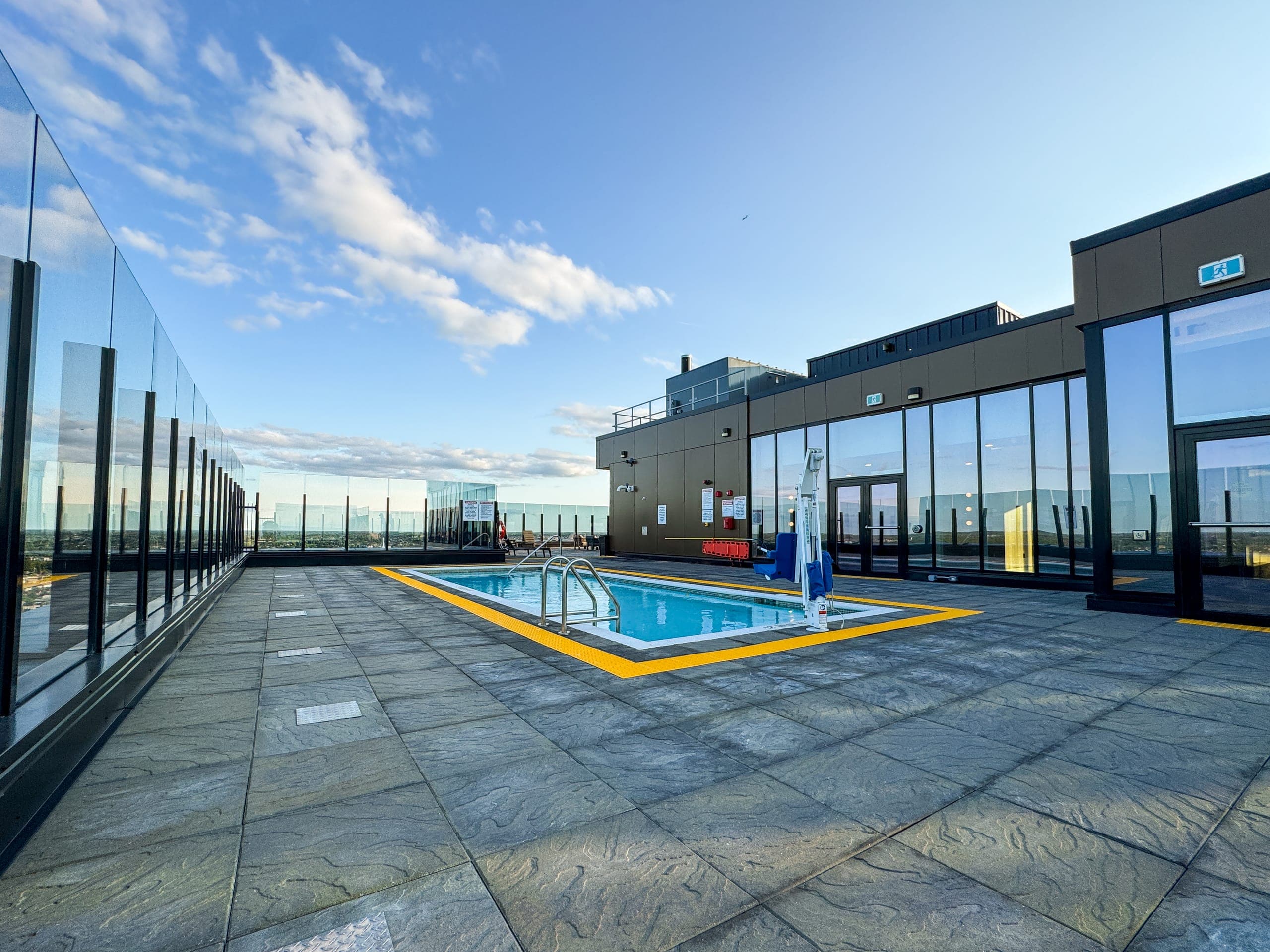 Rooftop saltwater pool